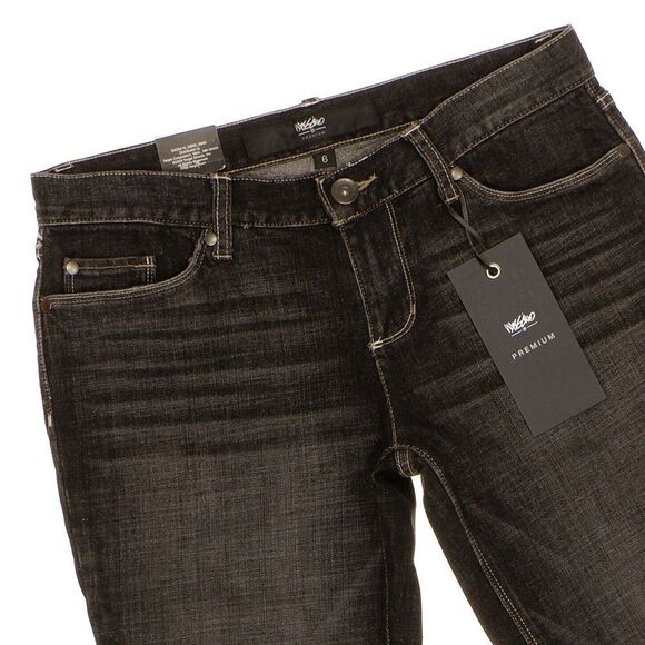 Mossimo Skinny Ankle Jeans Size 6 Womens Black Denim Stretch Measures 31 x 25 - Picture 2 of 12